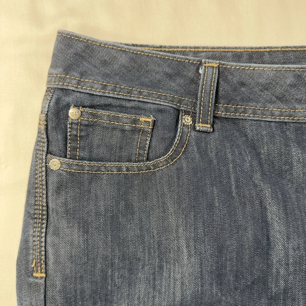 Wrangler Shorts Women's 18 M Dark‎ Blue Denim Long Knee Length Summer Vacation